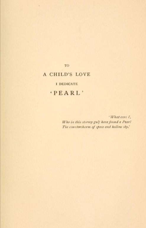 Gollancz 1891 Dedication Page